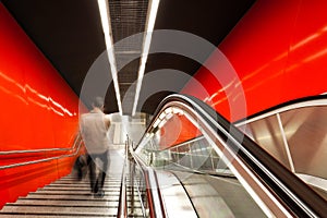 The escalator.