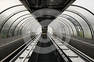 Escalator in the city of chieti