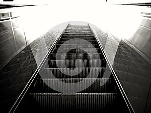 Escalator going up