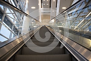 Escalator going upwards in Business Convention Centre