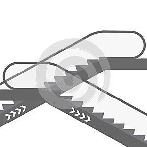 Escalator  icon. Simple vector illustration of escalator