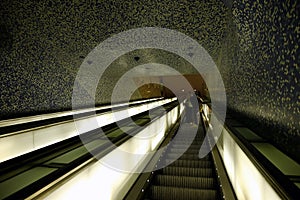 Escalator in Naples metro