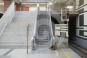 Escalator in a Public Place