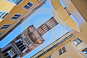 Escalator Santa Justa in Lisbon