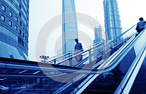 Escalator of Shanghai streets