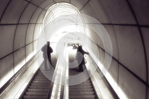 escalator shopping metro