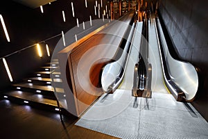 Escalator and staircase from modern materials