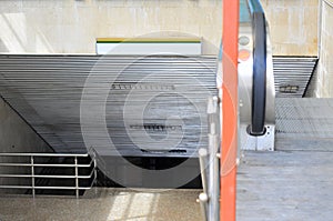 Escalator and stairs