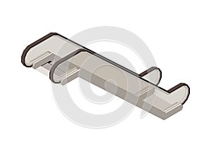 Escalator Stairs Isometric Composition