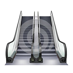 Escalator Two Way Direction Electric Device Vector