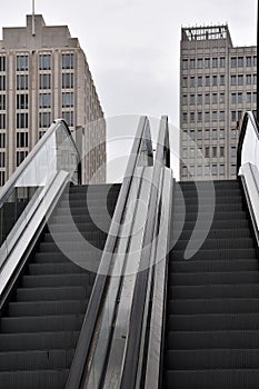 Escalator up to Potsdamer Platz
