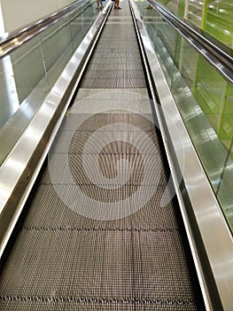 Escalator using instead of stairs