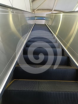 Escalator view in night mode