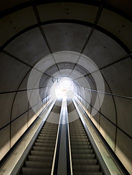 Escalators in Bilbaos metro