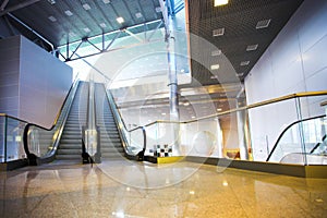 Escalators in exhibition