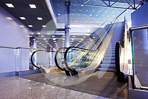 Escalators in exhibition