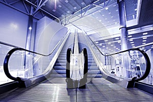 Escalators in exhibition