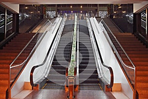 Escalators in a hotel photo