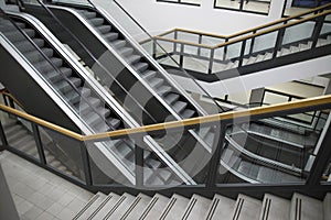 Escalators and stairs photo