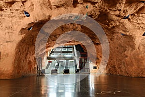 Escalators in Stockholm tunnelbana (subway)