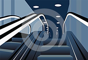 Escalators vector