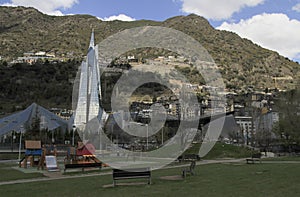 Caldea Thermal balneary in Escaldes, Andorra photo