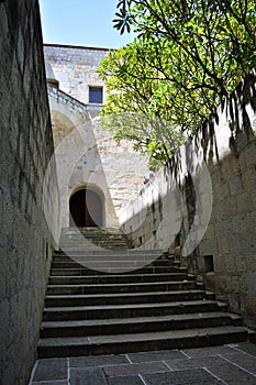 Escalera  en el Convento de Santo Domingo en Oaxaca