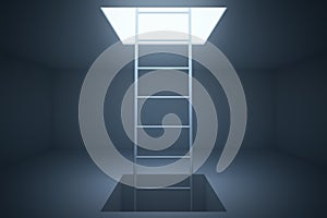 Escape ladder in room