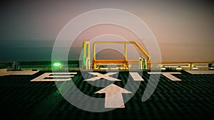 Escape route from helideck