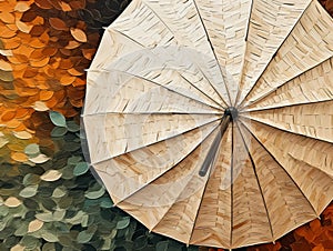 Escape the Sun in Style: A Thatch Umbrella by Martha Drmundo Bulmajr