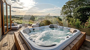 Escape to your own private hideaway with a rooftop terrace boasting a secluded hot tub cozy daybed and uninterrupted