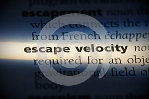 Escape velocity