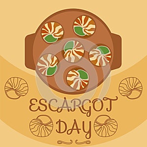 Escargot day decoration