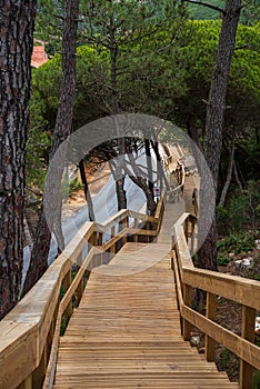 Escarpas footbridge in Torres Vedras Portugal photo