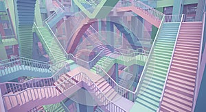 Escher-esque Staircase Illusion