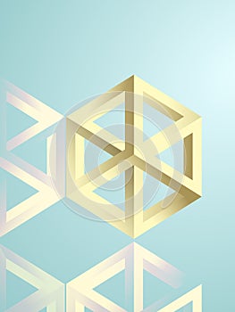 Escher style, isomeric figures