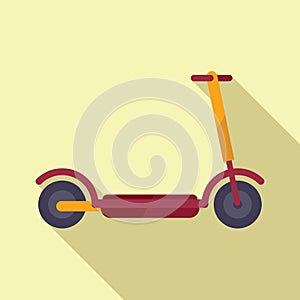 Escooter icon flat vector. Electric scooter photo