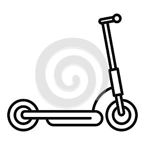 Escooter icon outline vector. Electric scooter photo