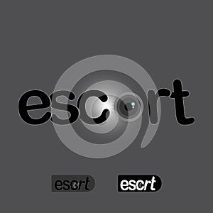 Escort and eye logo concept design.