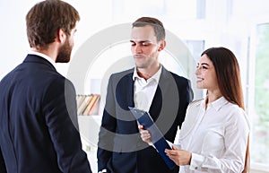 Escort service interpreter works with the