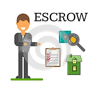 Escrow place storage. Third party on behalf of other people. How it works. Often used in real estate