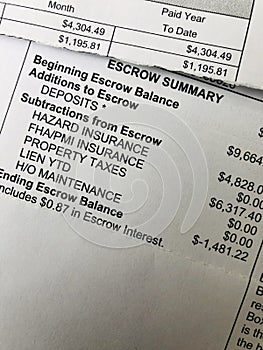 Escrow summary