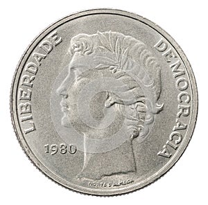 Escudo silver coin photo