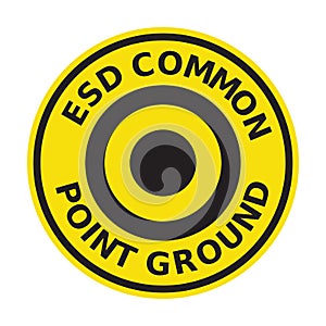 ESD common point ground symbol icon