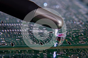 ESD sparks over RF electronics components