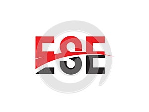 ESE Letter Initial Logo Design Vector Illustration