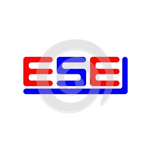 ESE letter logo creative design with vector graphic, ESE photo