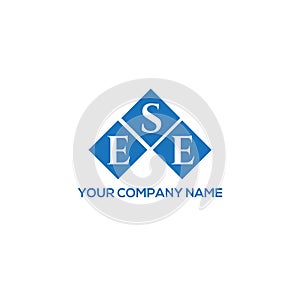ESE letter logo design on white background. ESE creative initials letter logo concept. ESE letter design photo