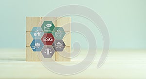 ESG and sustainable development concept. Aim to have a positive impact on the world while also making a profit.