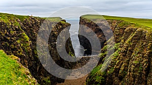 Eshaness Cliffs on the western coastline on Shetlands Mainland photo